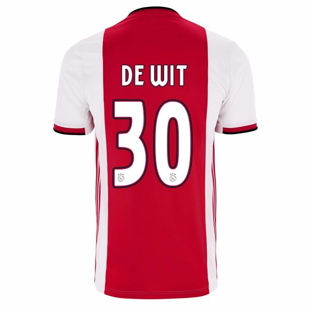 Camiseta Ajax Primera equipación De Wit 2019-2020 Rojo